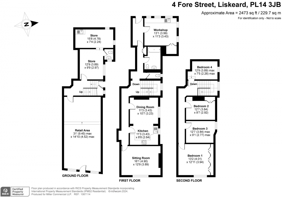 The Gift Shop, 4 Fore Street, Liskeard, Cornwall Miller Commercial The Business Property